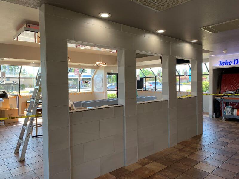 DQ Manteca lobby wall.