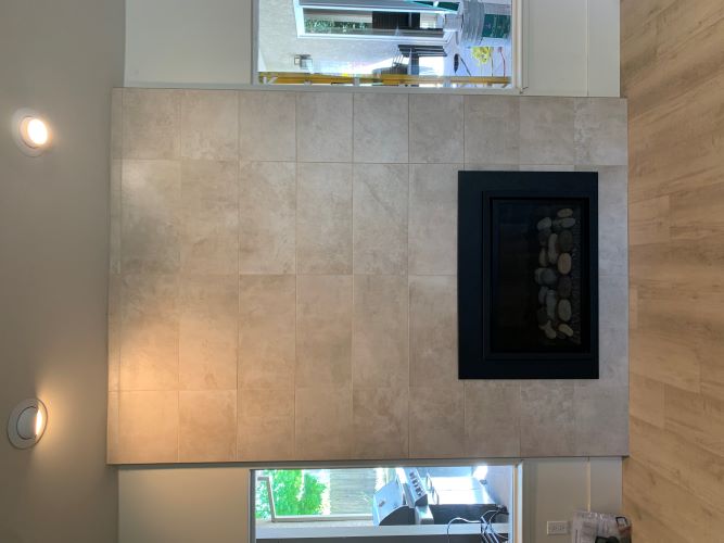 9 foot fireplace surround.