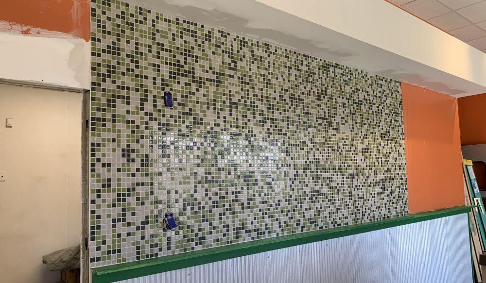 Wingstop Stockton beverage wall tile.